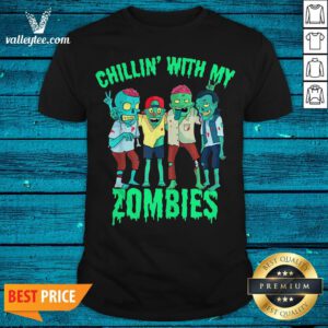 Official Chillin With My Zombie's Halloween Boys Kids Zombie Shirt Design By Valleytee.com