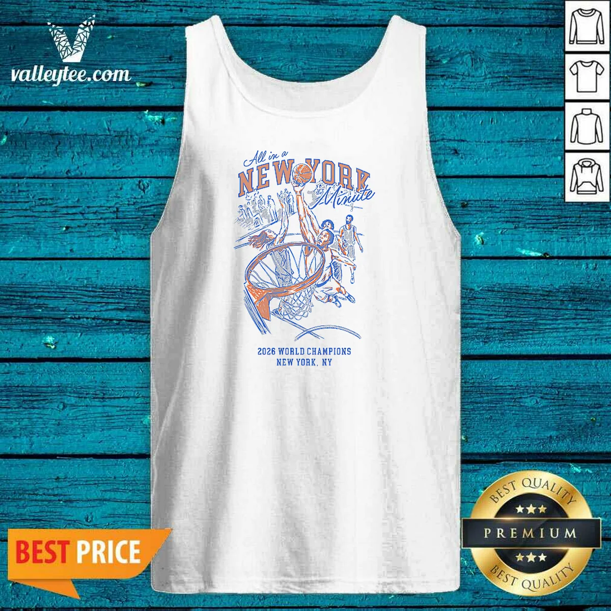 Awesome All In A New York Minute 2026 World Champions Tank Top