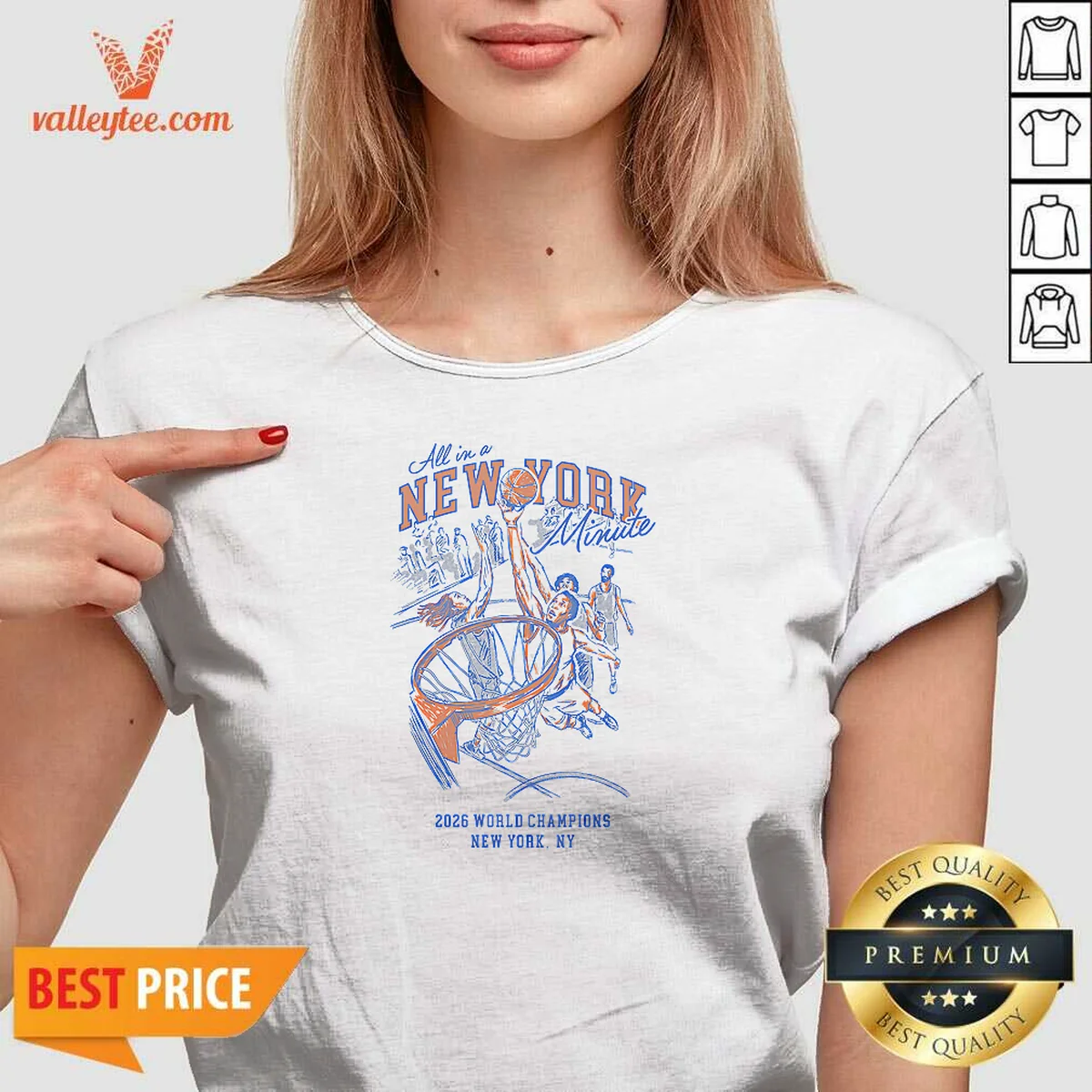 Awesome All In A New York V-Neck Shirt Awesome All In A New York V-Neck Shirt