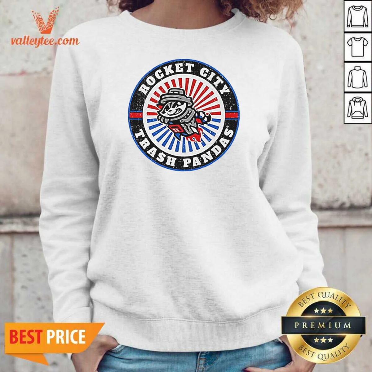 Awesome Rocket City Trash Pandas Baseball Sweatshirt Awesome Rocket City Trash Pandas Baseball Sweatshirt