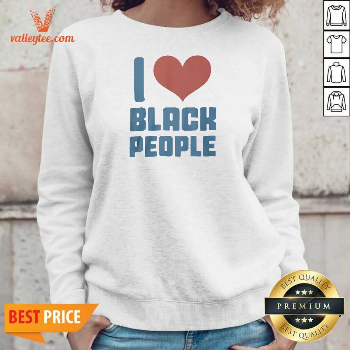 Funny Bre Scullark I Love Black People Sweatshirt