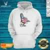 Funny USA Soccer Mascot Foam Finger With Ball And Pennant Hoodie