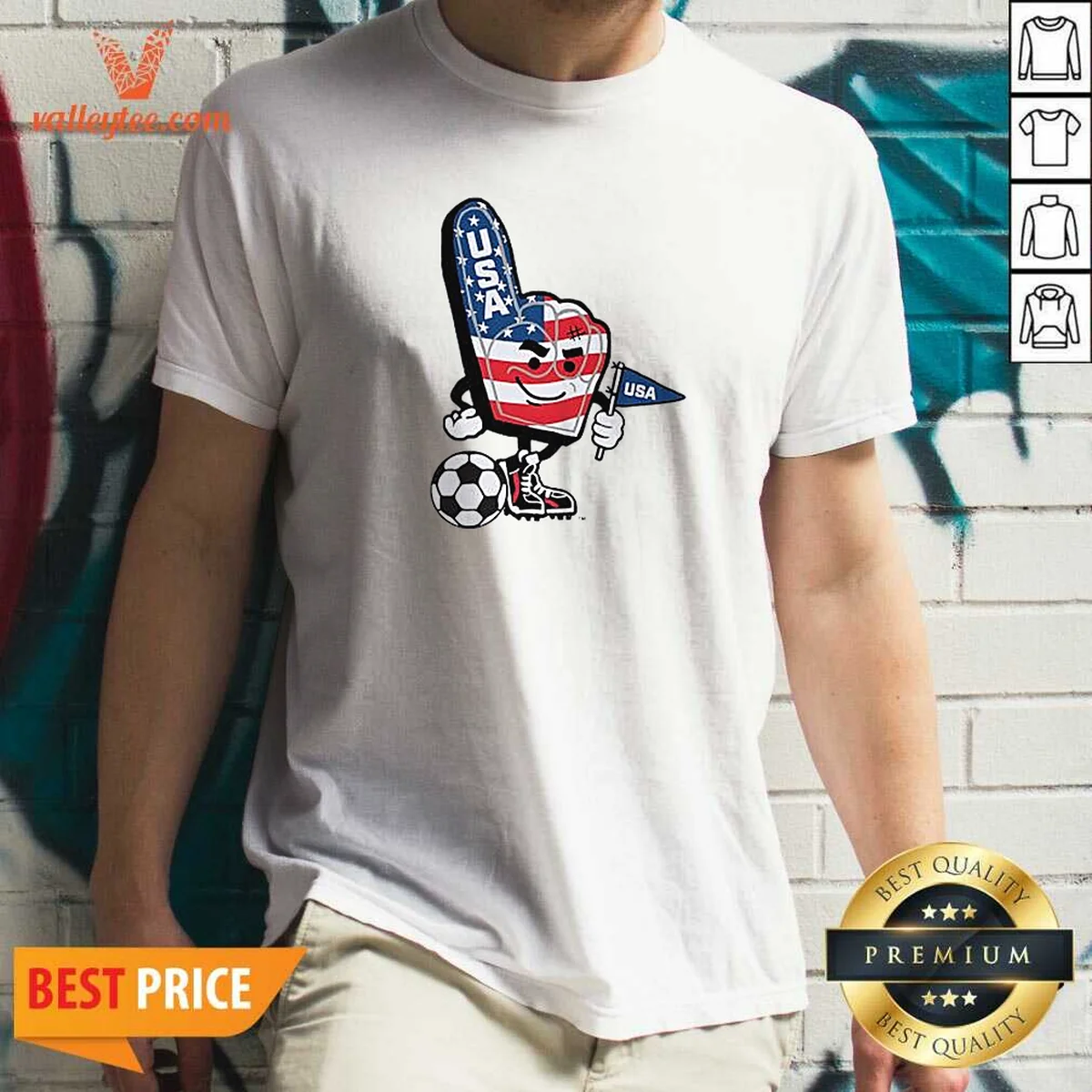 Funny USA Soccer Mascot Foam Finger Shirt Funny USA Soccer Mascot Foam Finger Shirt