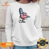 Funny USA Soccer Mascot Foam Finger With Ball And Pennant Sweatshirt