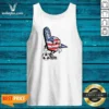 Funny USA Soccer Mascot Foam Finger With Ball And Pennant Tank Top