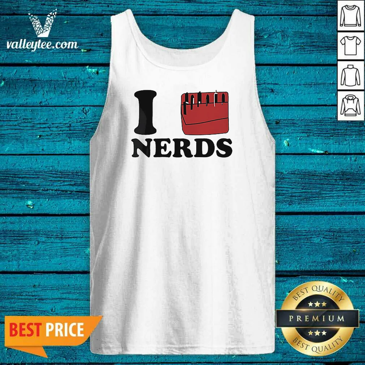 Hot I Love Nerds Pocket Protector Tank Top Hot I Love Nerds Pocket Protector Tank Top