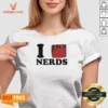 Hot I Love Nerds Pocket Protector V-Neck Shirt