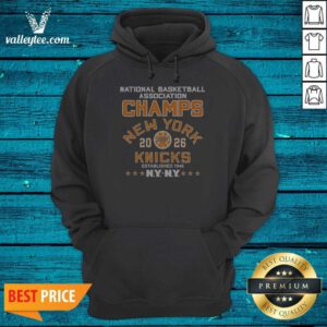 Hot New York Knicks National Basketball Association Champs Starred Established 1946 Arched Badge Hoodie