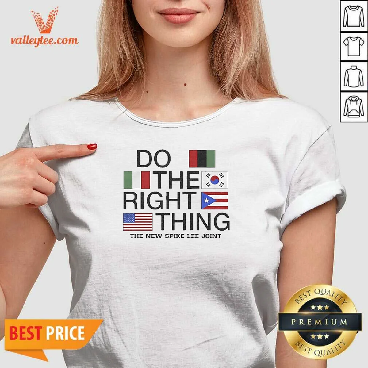 Hot Spike Lee Do The Right V-Neck Shirt Hot Spike Lee Do The Right V-Neck Shirt
