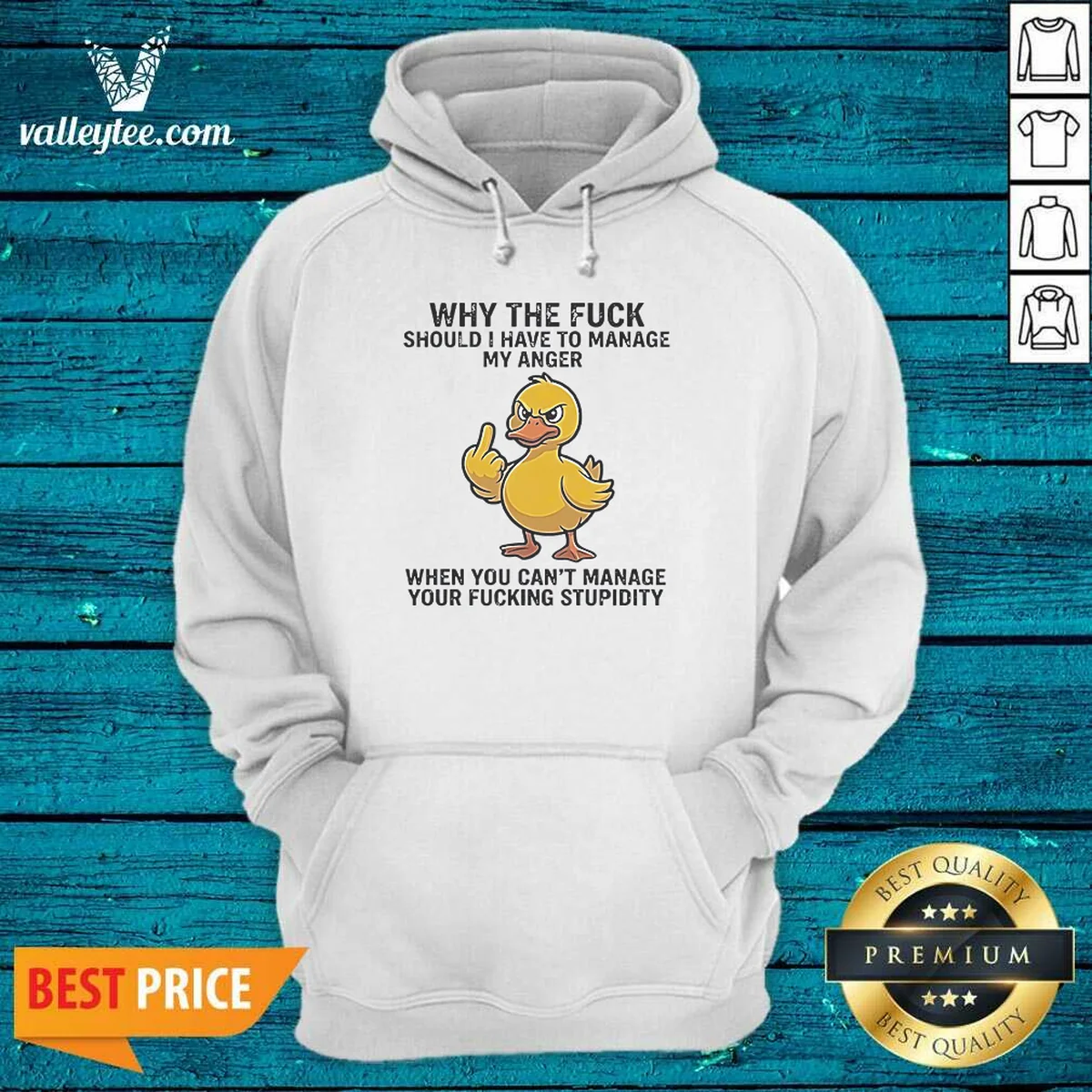 Hot Why The Fck Should I Have To Manage My Anger When You Cant Manage Your Stupidity Hoodie