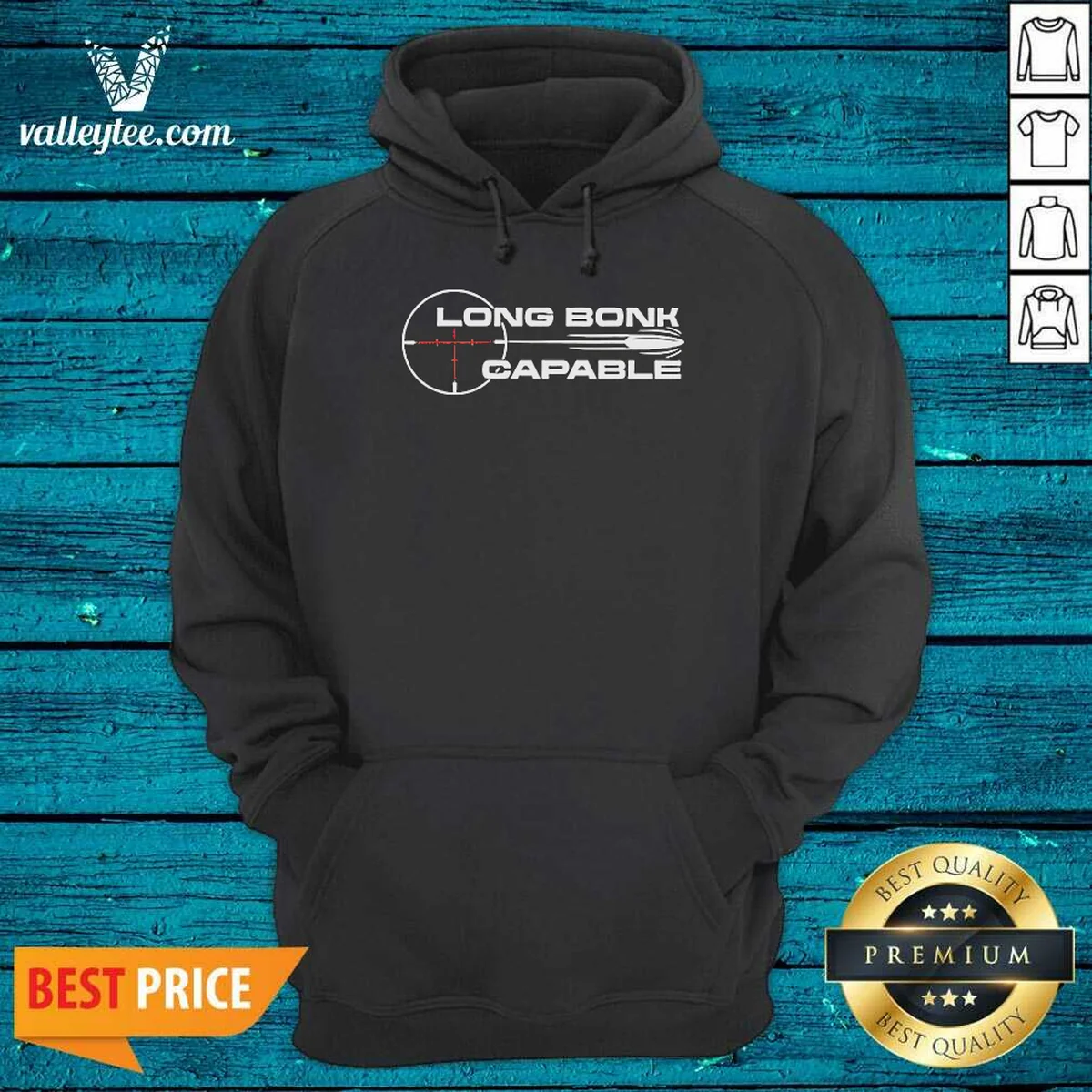 Nice Long Bonk Capable Sniper Rifle Bullet Trajectory Precision Target Shooting Hoodie