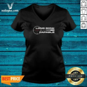 Nice Long Bonk Capable Sniper Rifle Bullet Trajectory Precision Target Shooting V-Neck Shirt