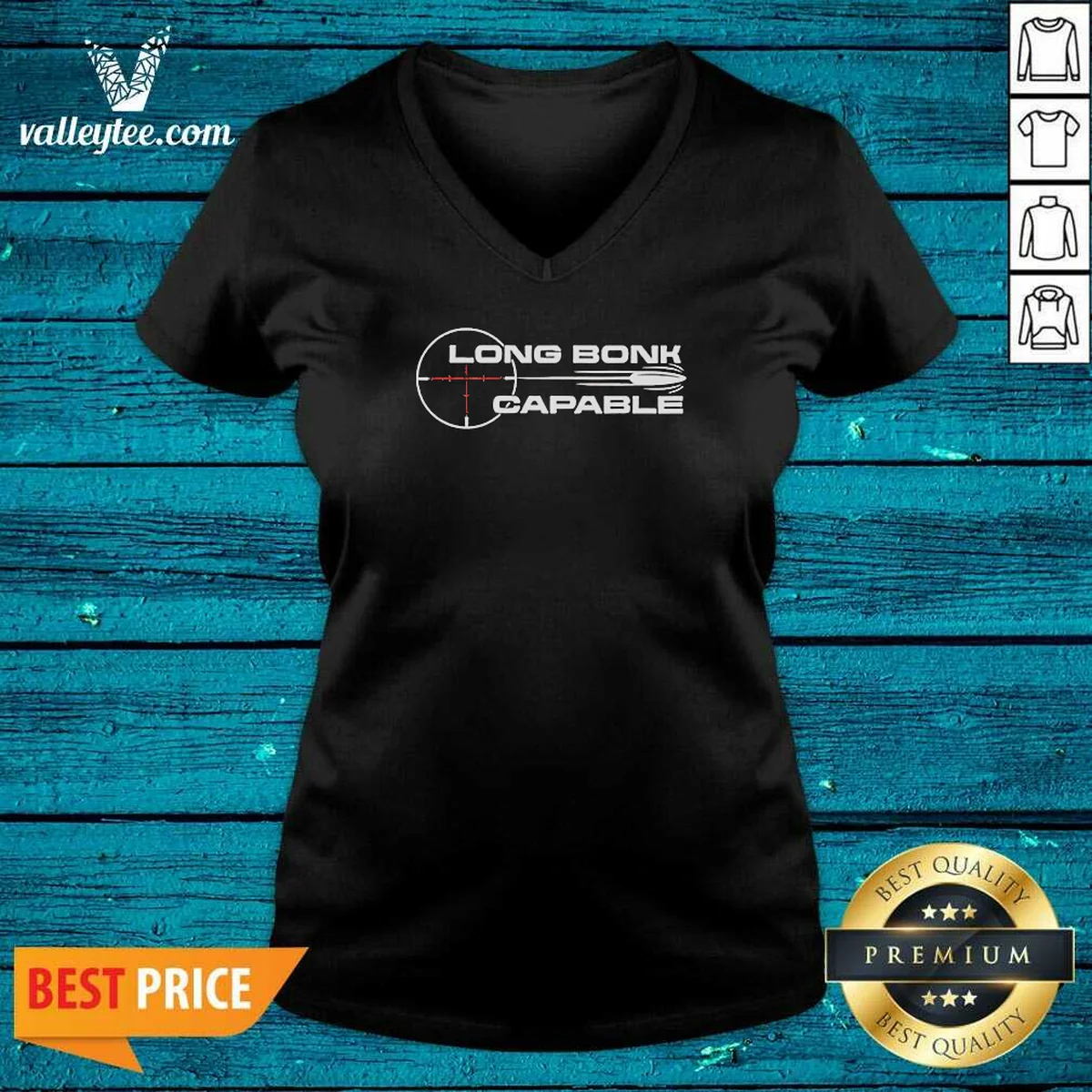 Nice Long Bonk Capable Sniper Rifle V-Neck Shirt Nice Long Bonk Capable Sniper Rifle V-Neck Shirt