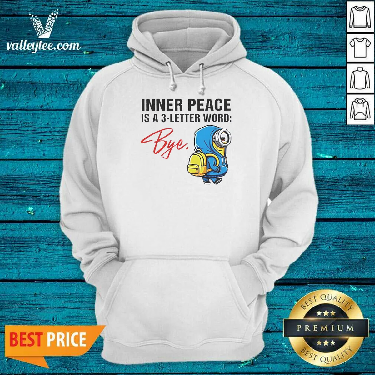 Official Minions Inner Peace Is A Hoodie Official Minions Inner Peace Is A Hoodie