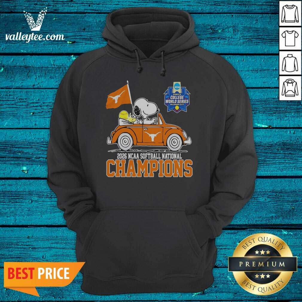 Official Snoopy Texas Longhorns 2026 NCAA Softball National Champions Oklahoma City Shirt Optimized on Hoodie Official Snoopy Texas Longhorns 2026 NCAA Softball National Champions Oklahoma City Shirt Optimized shown as a hoodie preview