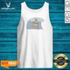 Official Top Cool Pineapple Wearing Sunglasses Surfing On Pizza Slice Ocean Wave Cartoon Tank Top