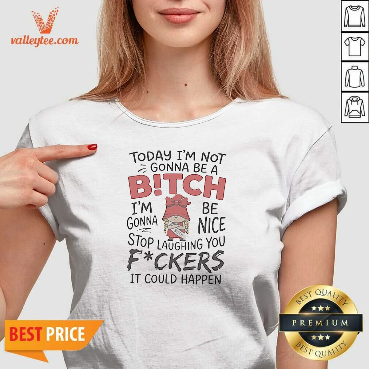 Original Today Im Not Gonna Be V-Neck Shirt Original Today Im Not Gonna Be V-Neck Shirt
