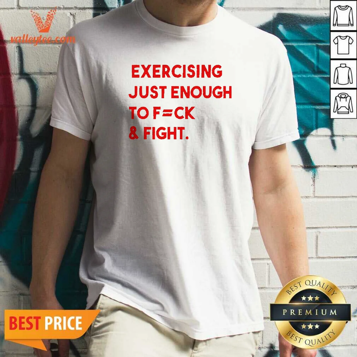 Pretty Exercising Just Enough To Fuck Shirt Pretty Exercising Just Enough To Fuck Shirt