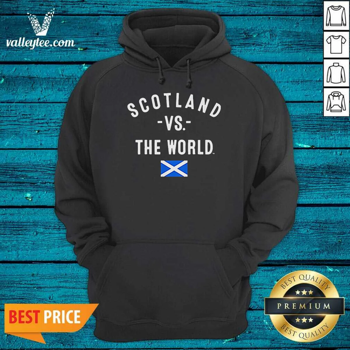 Pretty Scotland Vs The World Saltire Hoodie Pretty Scotland Vs The World Saltire Hoodie