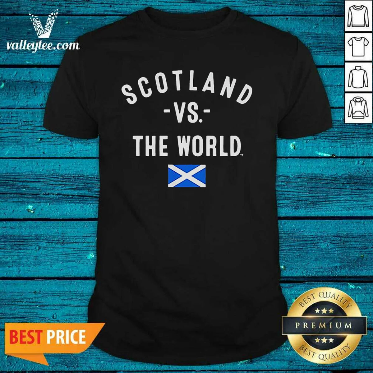 Pretty Scotland Vs The World Saltire Shirt Pretty Scotland Vs The World Saltire Shirt