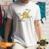 Top Rny Peless Duck In Distress shirt optimized on a classic crew neck short sleeve t-shirt