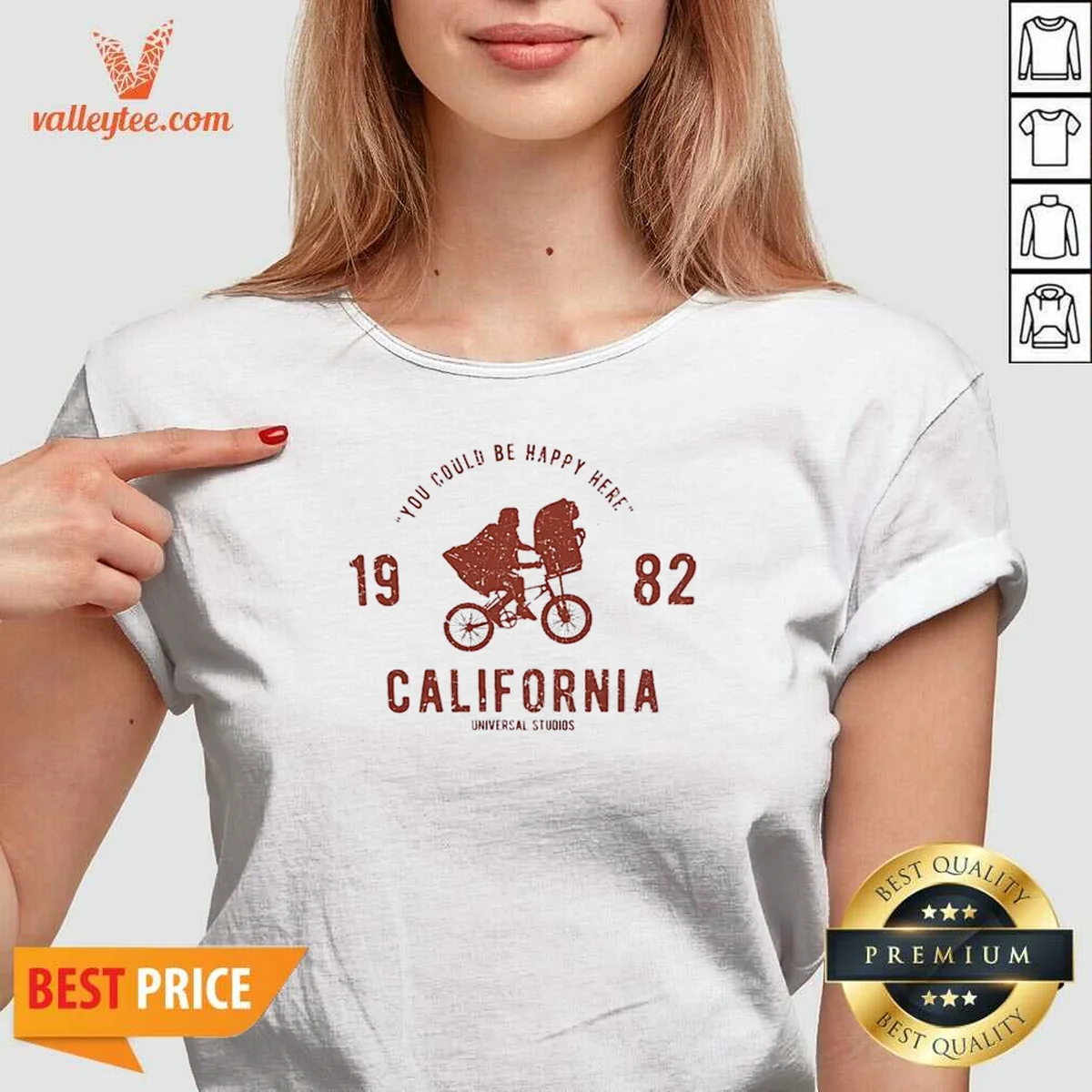 Top You Could Be Happy Here V-Neck Shirt Top You Could Be Happy Here V-Neck Shirt