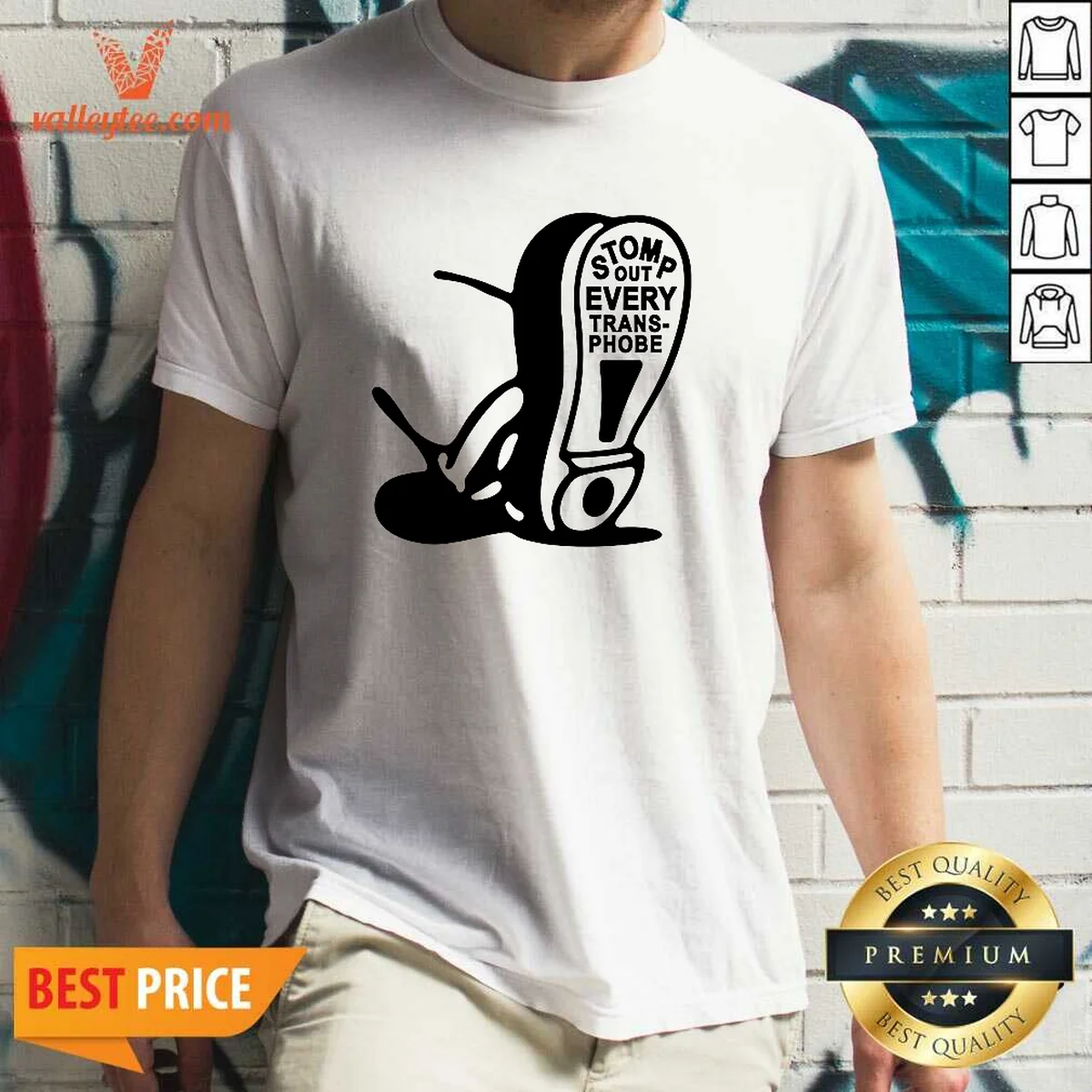 Awesome Stomp Out Every Transphobe Boot Shirt Awesome Stomp Out Every Transphobe Boot Shirt