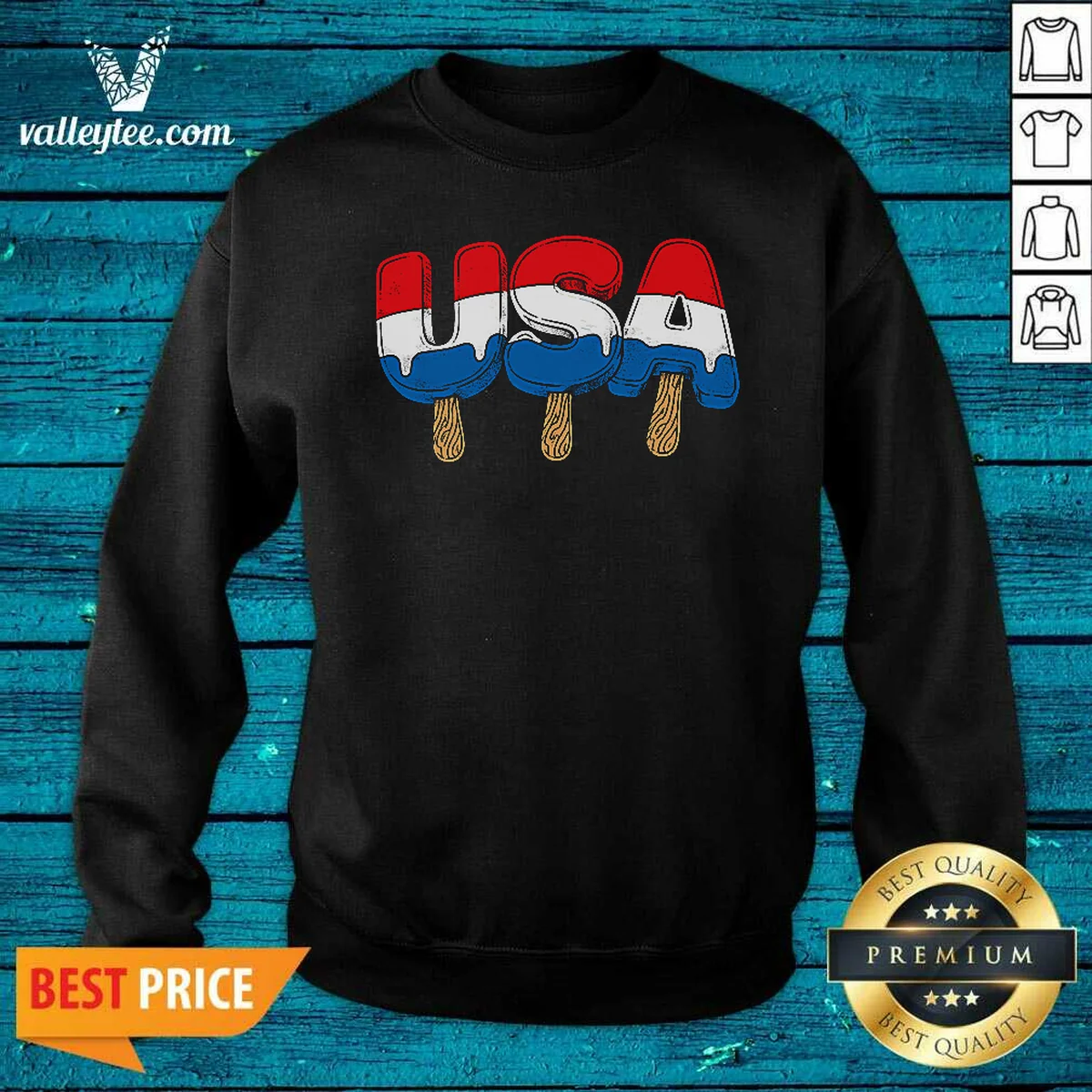 Awesome USA Popsicle Summer Celebrations Beach Sweatshirt Awesome USA Popsicle Summer Celebrations Beach Sweatshirt