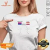 Funny Bisexual Boy Lesbian They Are Bff V Neck Shirt in soft fabric with short sleeves and fitted cut