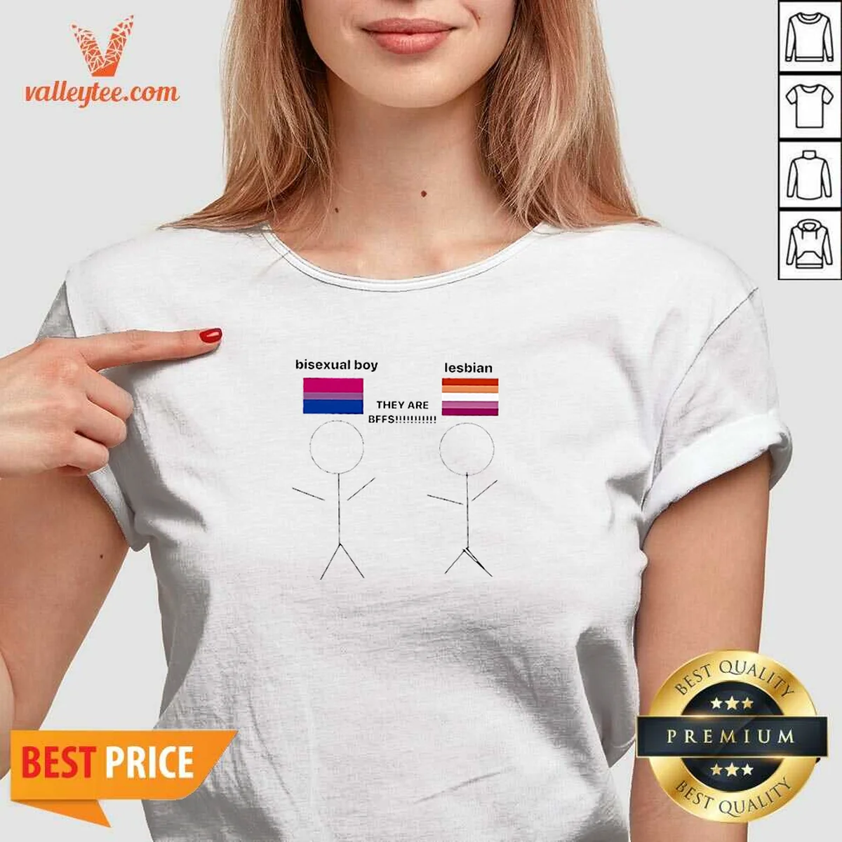 Funny Bisexual Boy Lesbian They Are V-Neck Shirt Funny Bisexual Boy Lesbian They Are V-Neck Shirt
