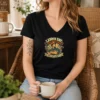 Funny Retro Labour Day Celebration Pride Worker V Neck Shirt with colorful vintage design