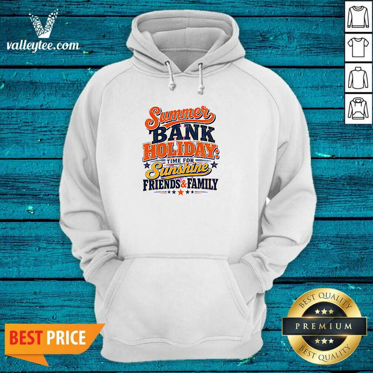 Funny Summer Bank Holiday Vintage Family Gatherings Hoodie