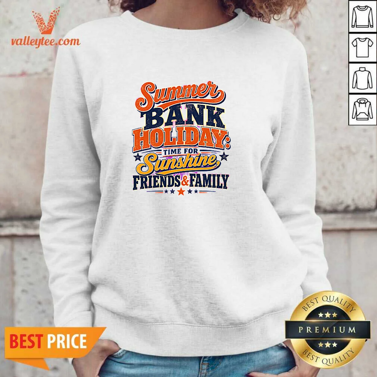 Funny Summer Bank Holiday Vintage Family Sweatshirt Funny Summer Bank Holiday Vintage Family Sweatshirt
