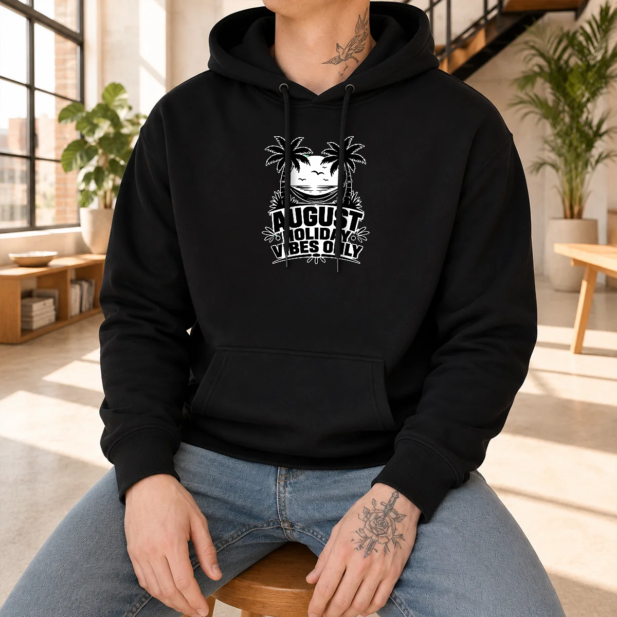 Good August Holiday Silhouette Vibes For Hoodie Good August Holiday Silhouette Vibes For Hoodie