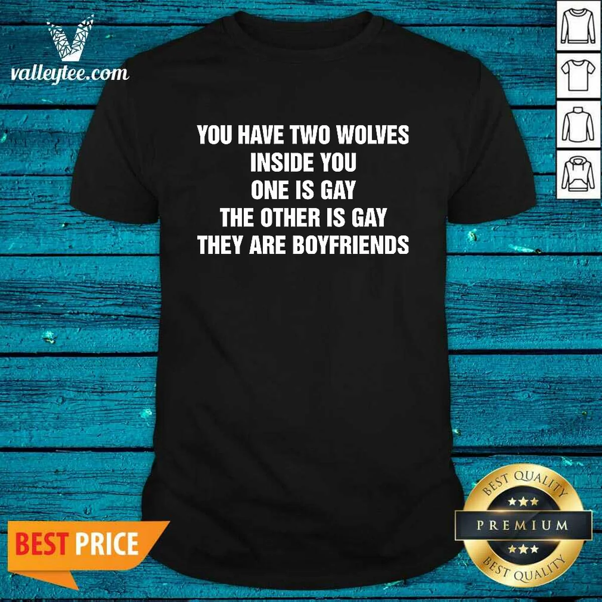 Good You Have Two Wolves Inside Shirt Good You Have Two Wolves Inside Shirt