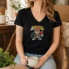 Hot Back To School Owl Mascot Squad V Neck Shirt featuring a comfortable fitted v neck style with owl mascot graphic