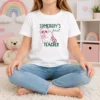 Hot Somebody'S Feral Teacher Raccoon With Iced Coffee Kids T-Shirt