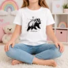 Nice Gary Riding Badger Ivory Heavyweight Kids T-Shirt