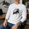 Nice Gary Riding Badger Ivory Heavyweight Long Sleeve Shirt