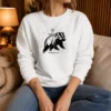 Nice Gary Riding Badger Ivory Heavyweight Sweater
