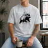 Nice Gary Riding Badger Ivory Heavyweight Washed T-Shirt
