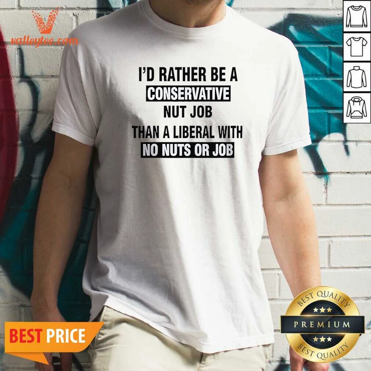 Nice I'D Rather Be A Conservative Shirt Nice I'D Rather Be A Conservative Shirt