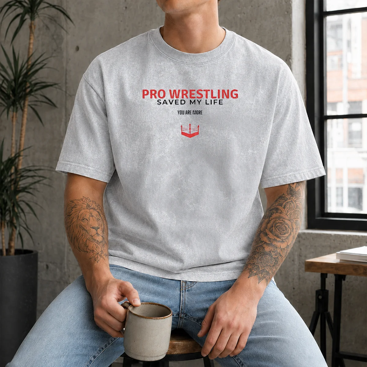Nice Pro Wrestling Saved My Life You Are More Washed T-Shirt