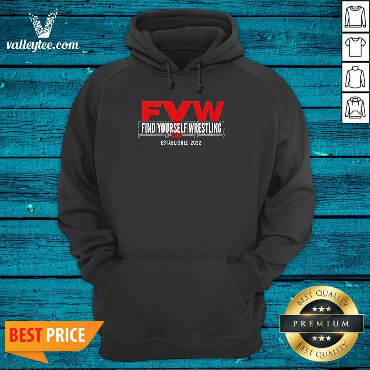 Official FYW Find Yourself Wrestling Established Hoodie Official FYW Find Yourself Wrestling Established Hoodie