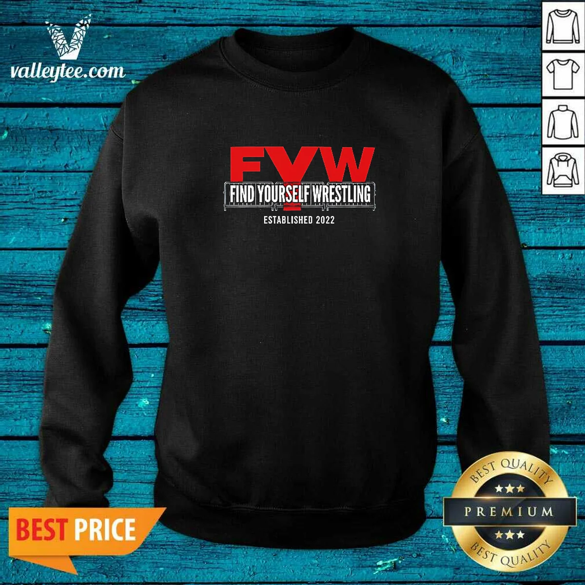 Official FYW Find Yourself Wrestling Established 2022 Sweatshirt
