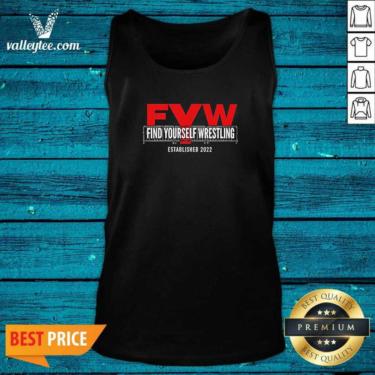 Official FYW Find Yourself Wrestling Established Tank Top Official FYW Find Yourself Wrestling Established Tank Top