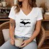 Official Michigan'S Better Half Upper Peninsula Map V-Neck Shirt