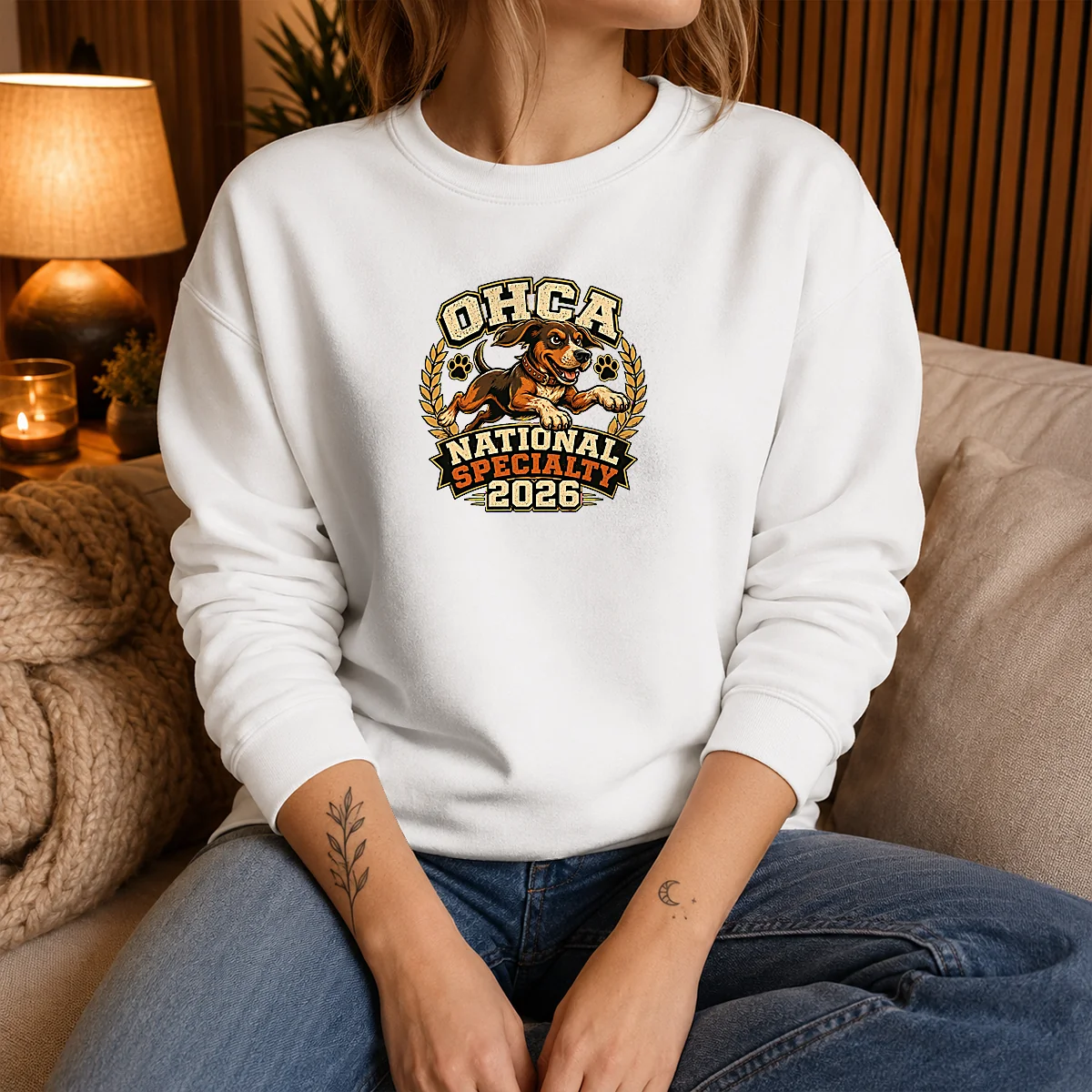 Official OHCA National Specialty 2026 Hunting Dog Mascot Sweater