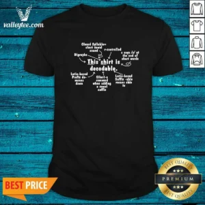 Official This Shirt Is Decodable Educational Linguistics Chart