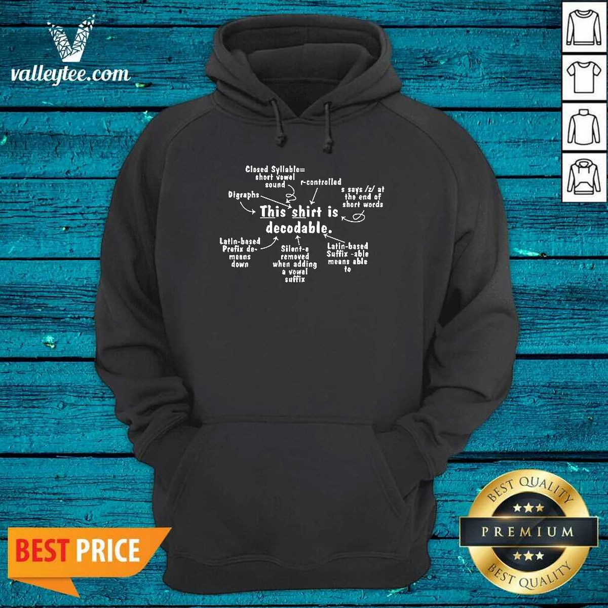Official This Shirt Is Decodable Educational Hoodie Official This Shirt Is Decodable Educational Hoodie